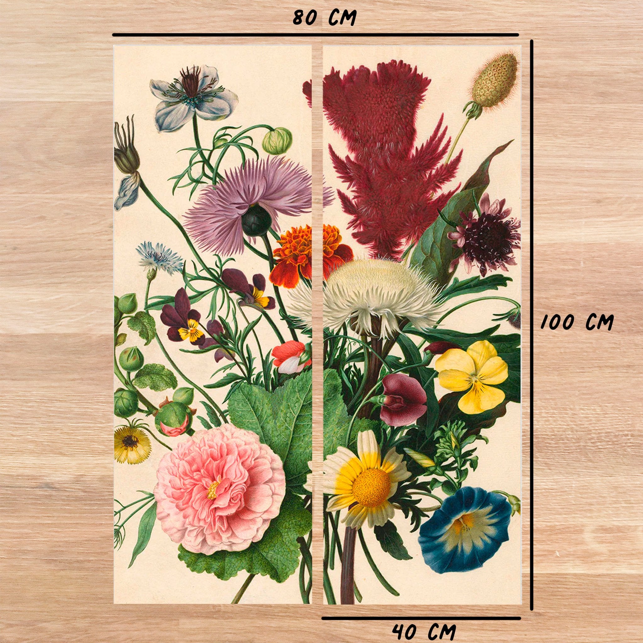 Poster adhesivo XL Reposicionable: Deco Floral - Tienda Pasquín