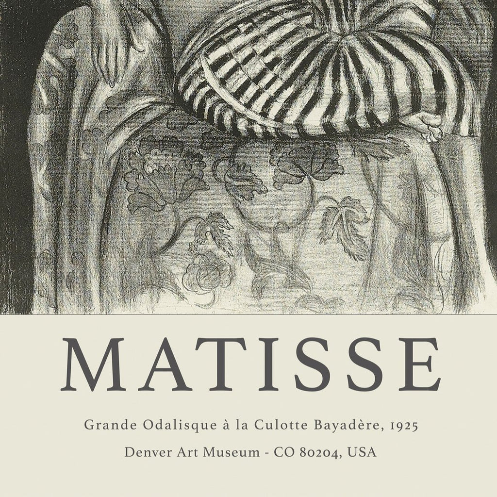 Poster adhesivo y reposicionable: Cartel Matisse grafito - Tienda Pasquín