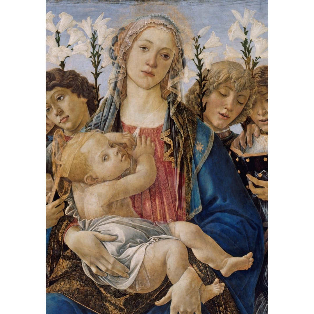 Poster adhesivo y reposicionable: Mary de Sandro Botticelli - Tienda Pasquín