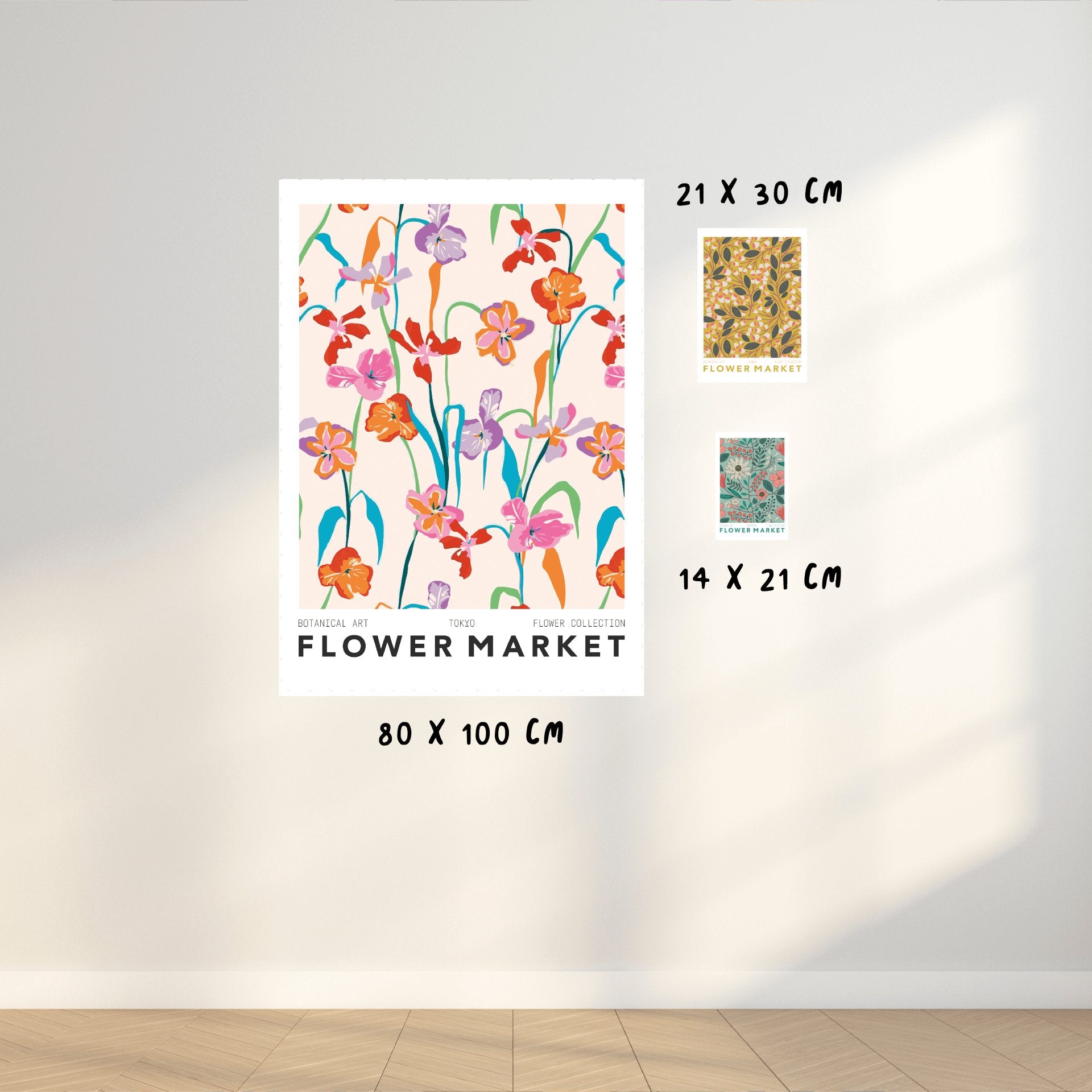 Poster adhesivo y reposicionable: Mercado de las flores Tokio - Tienda Pasquín