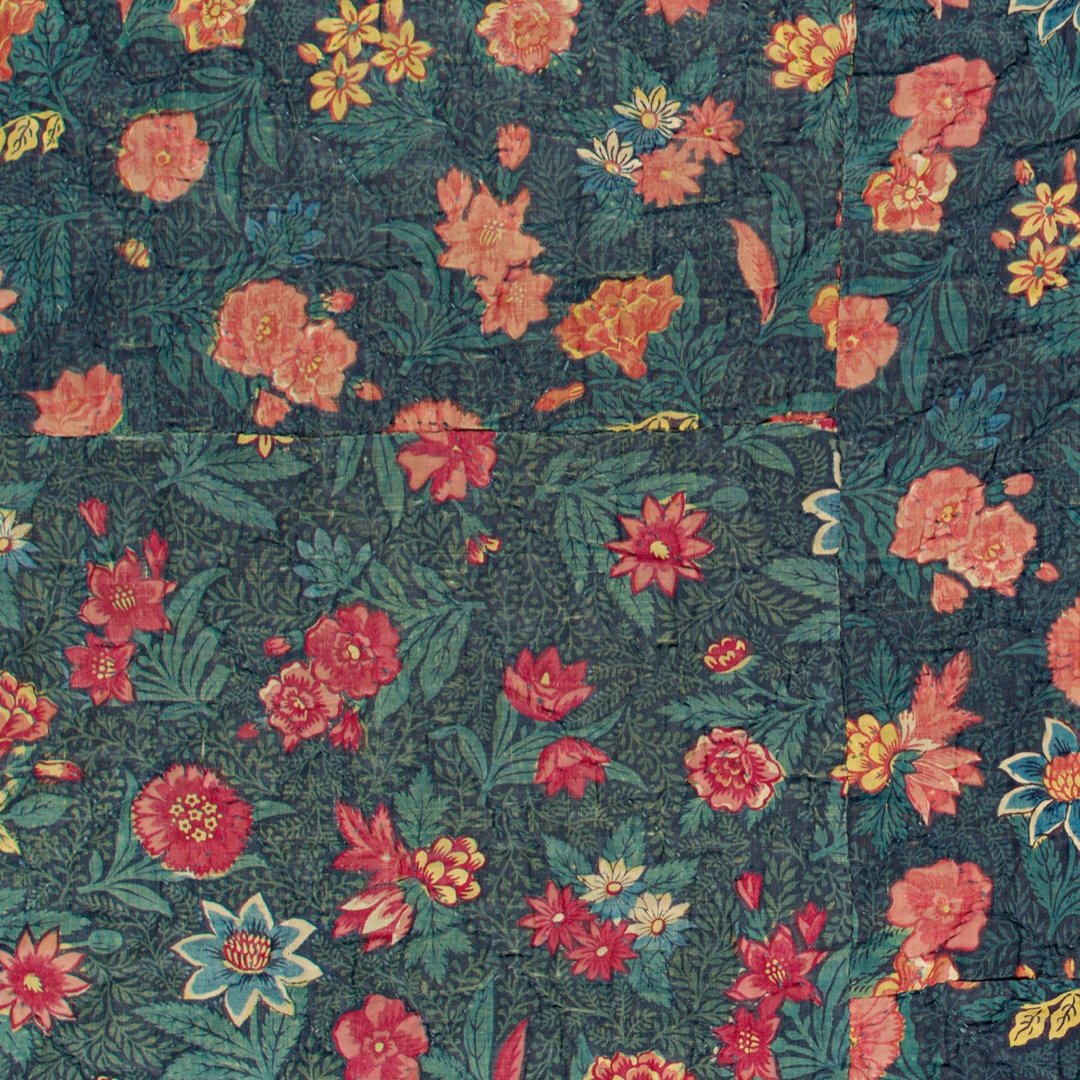 Poster adhesivo y reposicionable: Textil Floral - Tienda Pasquín