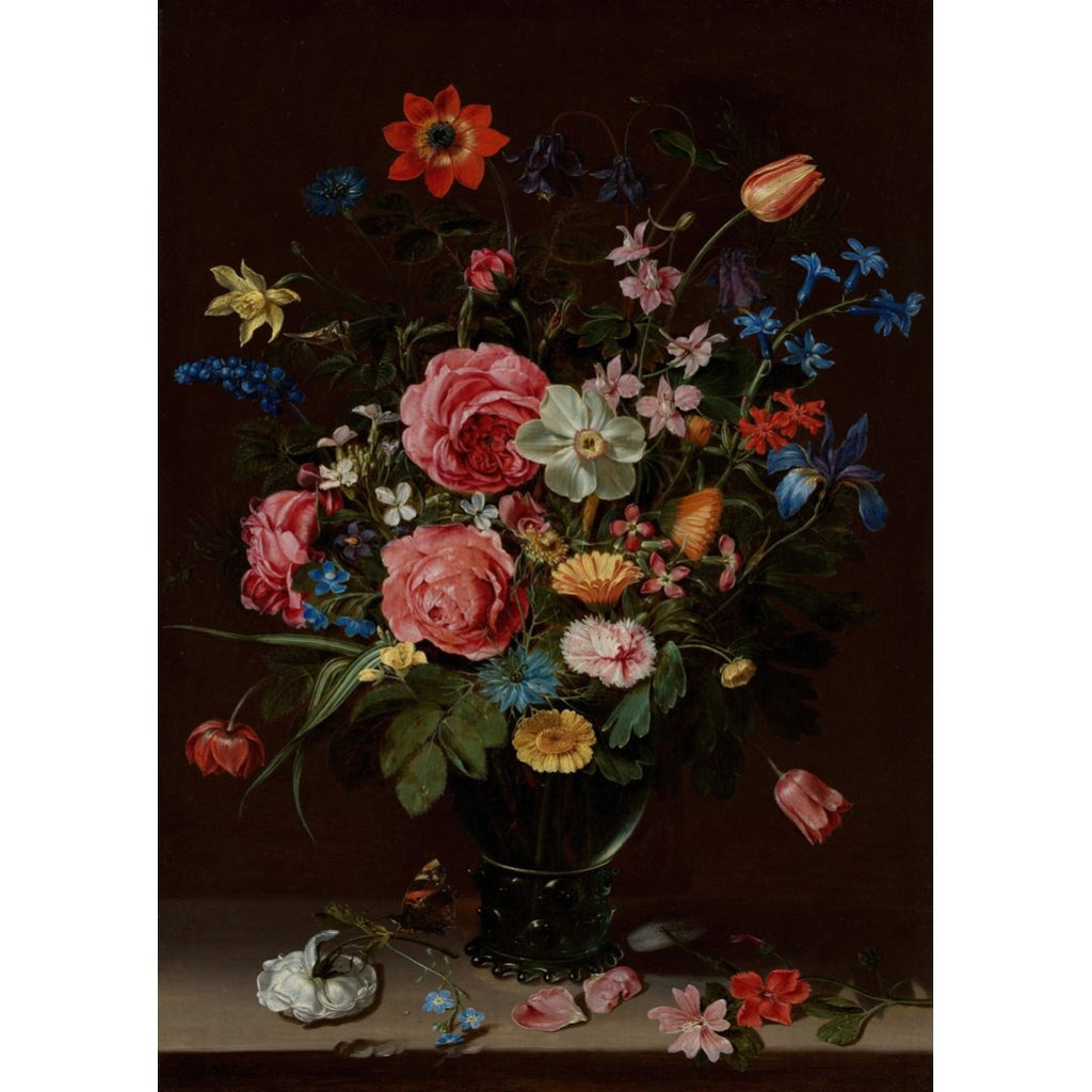 Póster mini póster adhesivo y reposicionable: A Bouquet of Flowers de Clara Peeters - Tienda Pasquín