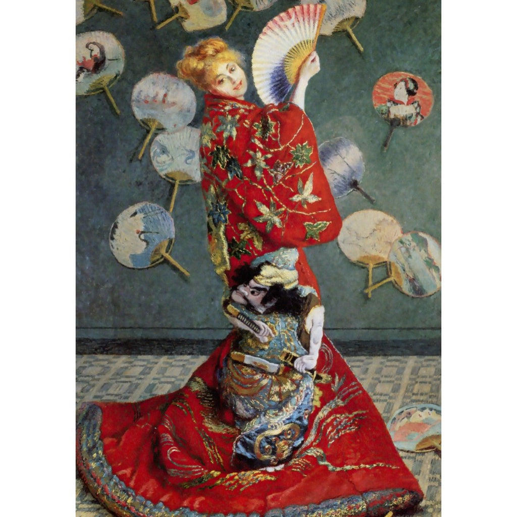 Póster y Mini póster adhesivo y reposicionable: Camille Monet In Japanese Costume de Claude Monet - Tienda Pasquín