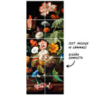 Set de mosaicos adhesivos: Deco Floral Negro - Tienda Pasquín