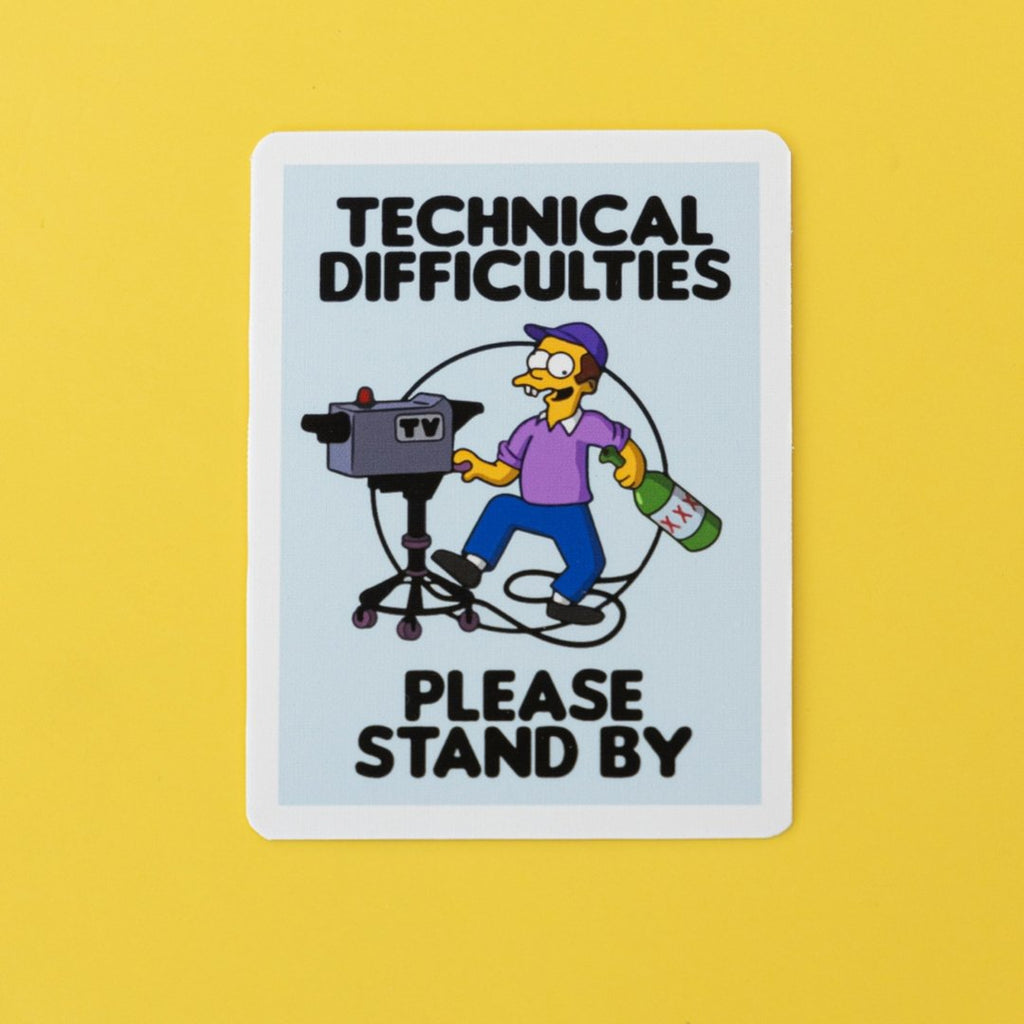 Sticker reutilizable: Technical difficulties - Tienda Pasquín