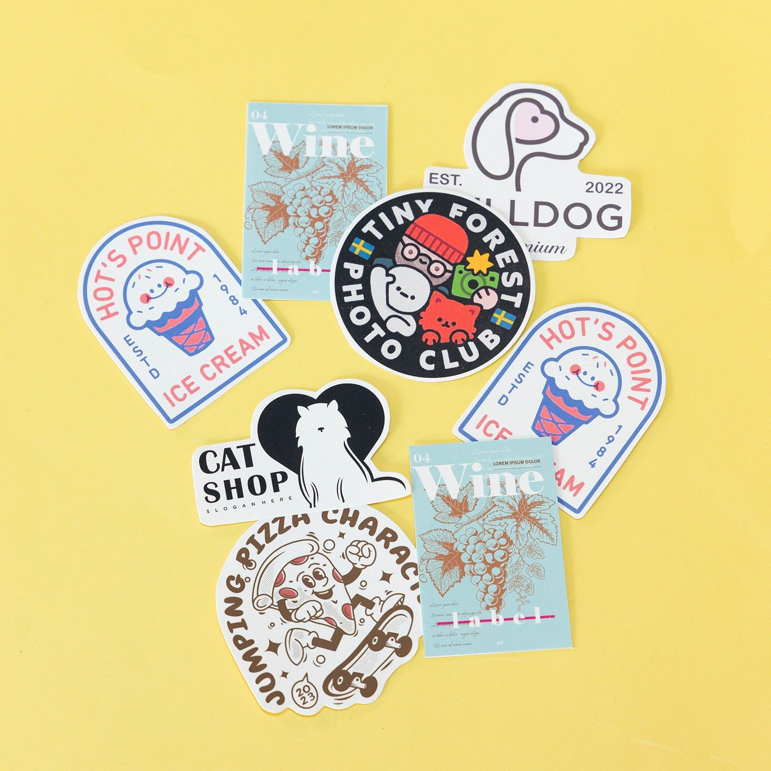 Stickers Reutilizables Personalizados para marcas bonitas - Tienda Pasquín